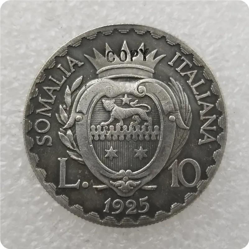 1925 10 лир итальянские монеты Somaliland копия памятных монет-Реплика монет медали