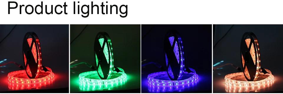 Foxanon DC12V RGB Светодиодная лента 5050 60 Светодиодный/м гибкий светодиодный светильник rgb светодиодный неоновый светильник s с bluetooth-контроллером 3A адаптер питания