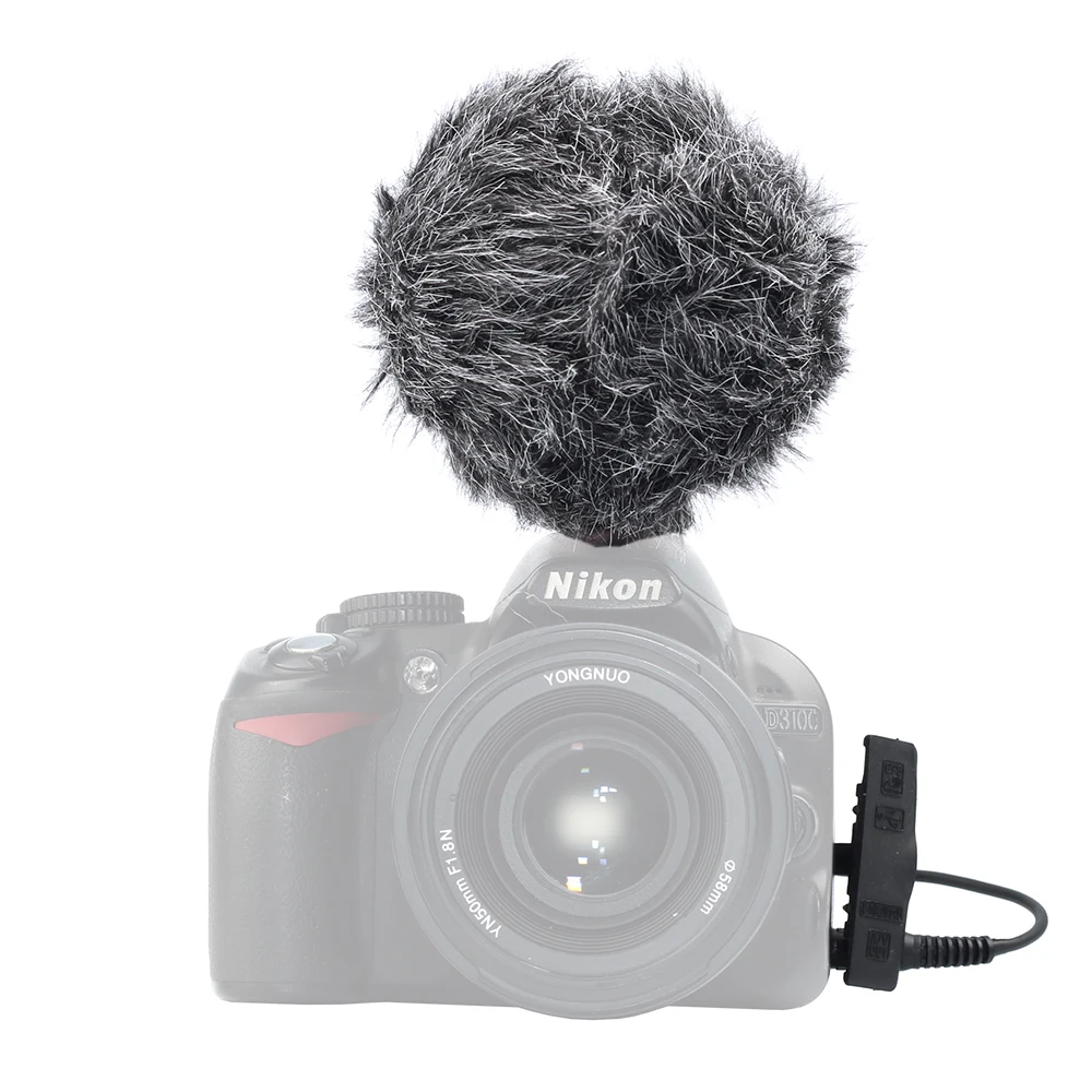 Профессиональный кардиоидный микрофон Запись микрофон камера видео для DSLR видеокамеры и смартфон поставляется с TRRS& TRS кабель