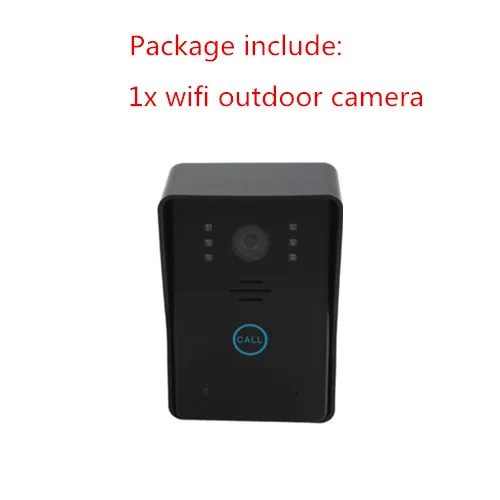only camera " видео домофон система беспроводной wifi видео дверной звонок 2 монитор дверная камера infared ИК домашняя Квартира видео домофон - Цвет: only camera