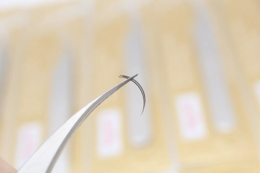 1 шт. Пинцет для ресниц безопасный антистатический Изогнутый пинцет из