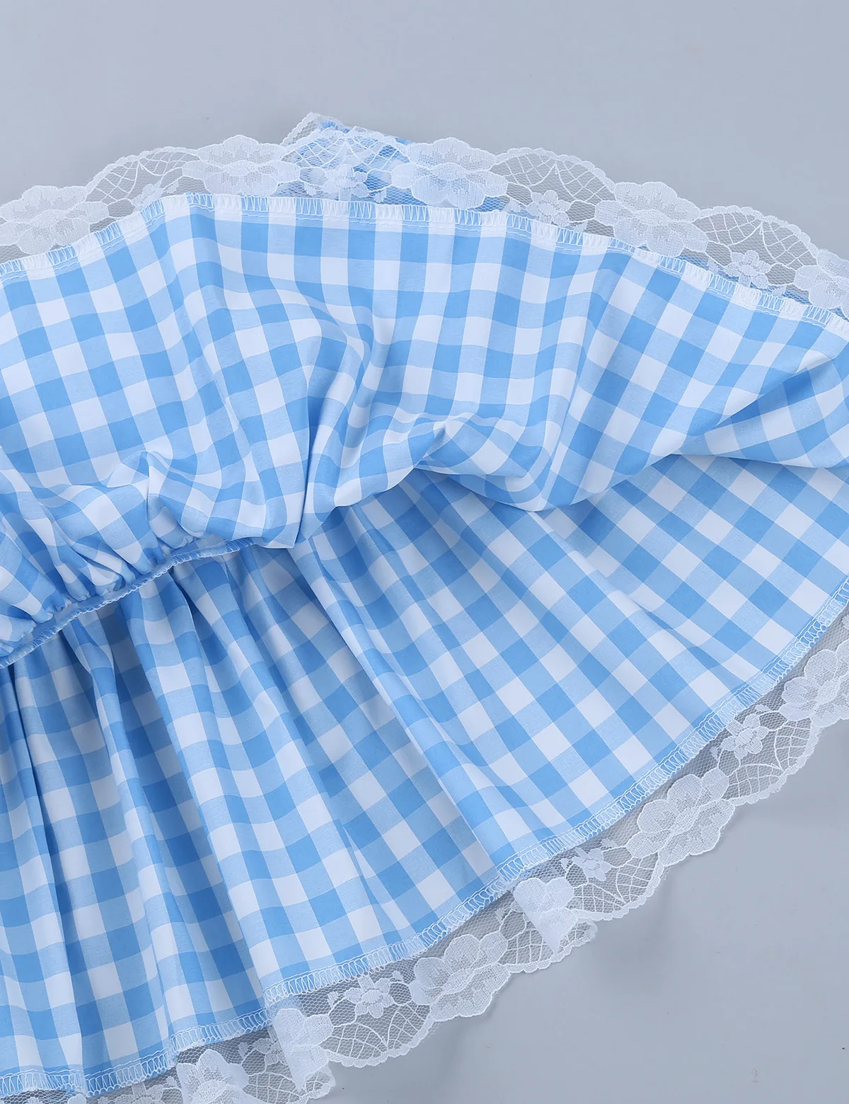 Женский мужской сексуальный костюм Babydoll для школьниц эластичный пояс юбки с