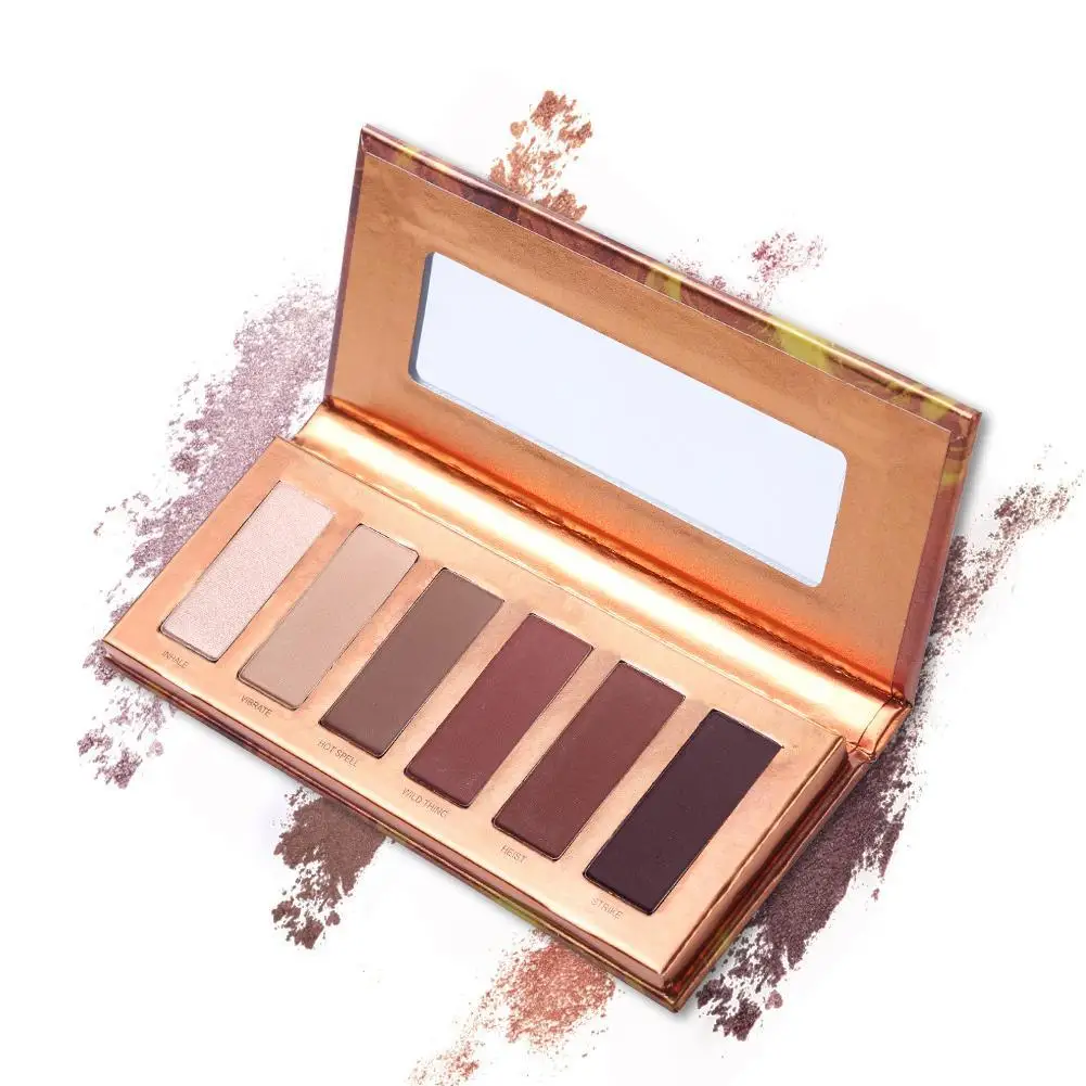 Luxury New Mini Heat Eyeshadow Makeup Palette 6 Colors Shimmer Matte Daily Basic Eye Shadow Powder Natural Nude Contour Set |