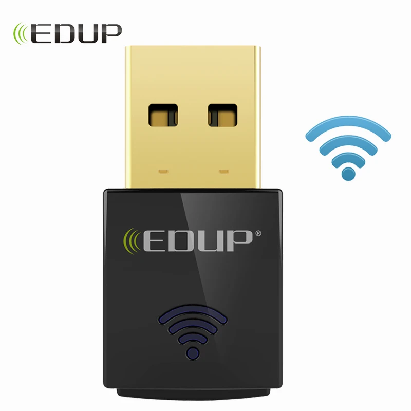 EDUP 600 Мбит/с мини беспроводной USB WiFi адаптер 5 ГГц 802.11ac двухдиапазонный Wi-Fi