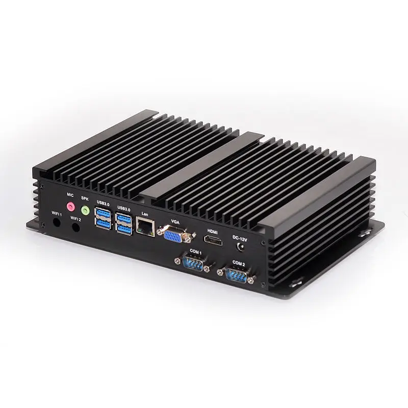 Безвентиляторный мини ITX ПК промышленный компьютер Intel Core i5 4200U Barebone WIFI HDMI + VGA HD 4K 4 *