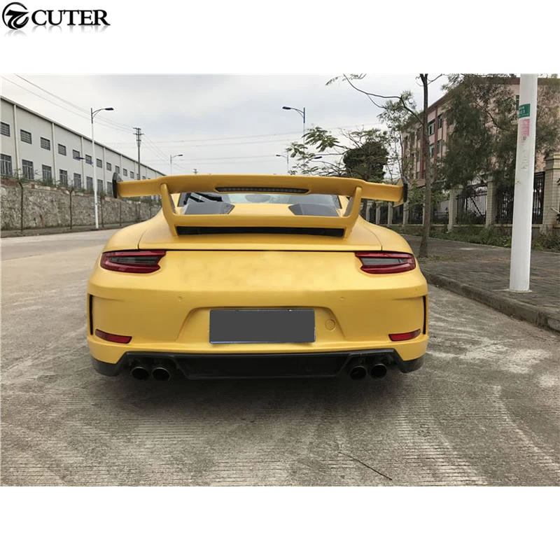 991,2 GT3 стильный комплект кузова переднего бампера заднего бампера боковые юбки задний спойлер для Porsche 911 Carrera 991,2 GT3 Комплект кузова 16-18