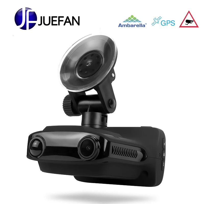 JUEFAN Многофункциональный Автомобильный видеорегистратор gps dvr Радар детектор