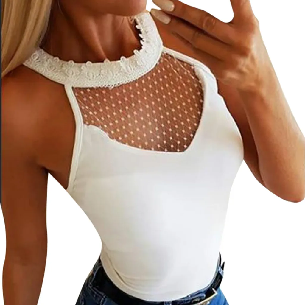 Новинка 2019 стильный женский кружевной жилет с вышивкой летние футболки Cime delle