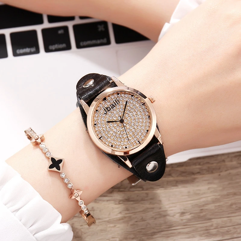 Модные часы женское платье кварцевые женские роскошные наручные с кристаллами и