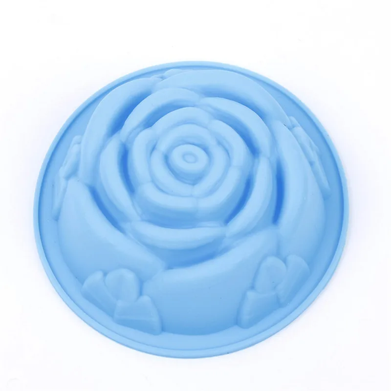 6 шт. розы в форме цветка из силикона прессформы торта шоколад желе пудинг