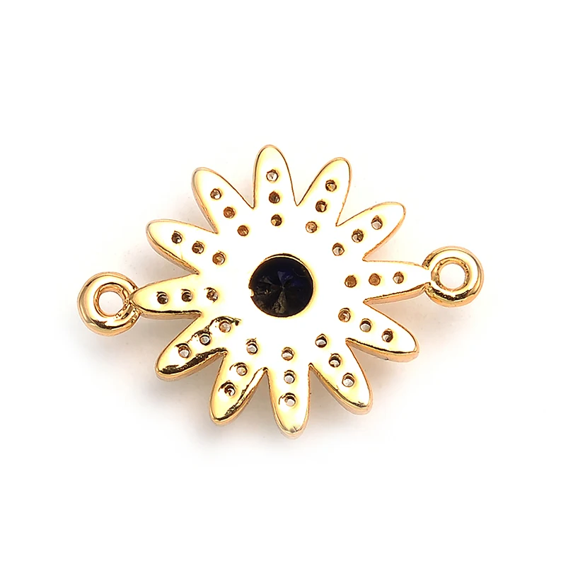 Pipitree трендовые цветы очарование большой черный циркон прозрачный белый