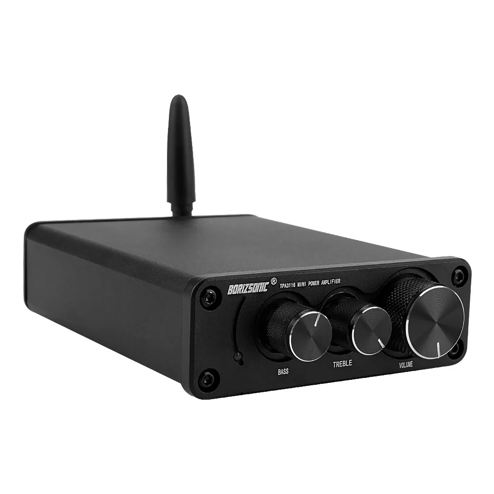 Black-Bluetooth 5.0 BRZHIFI HIFI мини TPA3116 Bluetooth 5,0 Мощность усилитель стерео 50 Вт* 2 ампер с высокими частотами управление НЧ для дома звуковой Театр - Цвет: Black-Bluetooth 5.0