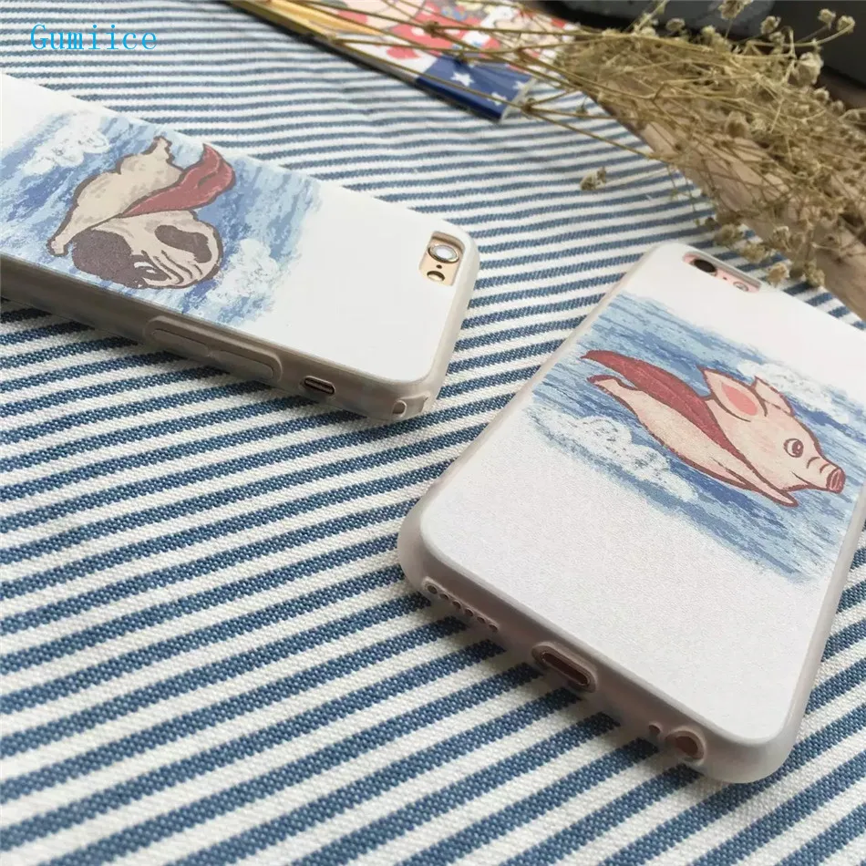 Gumiice чехол для телефона iPhone 6/6S мастер пловец скороговоркой шелковые линии