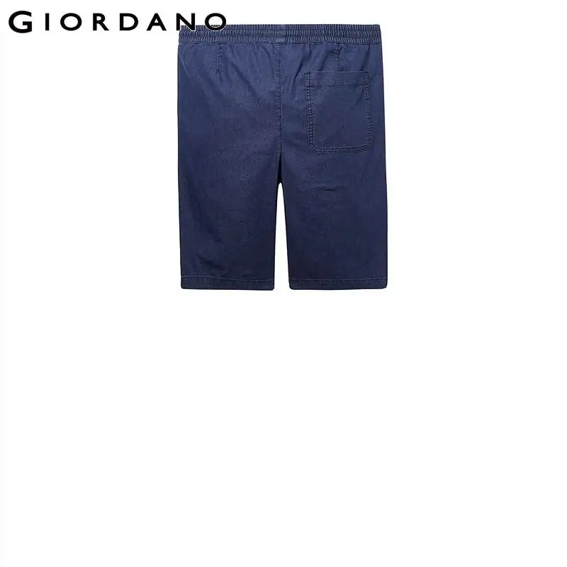 Giordano мужские тонкие джинсовые шорты с талией на резинке со шнурком данная модель