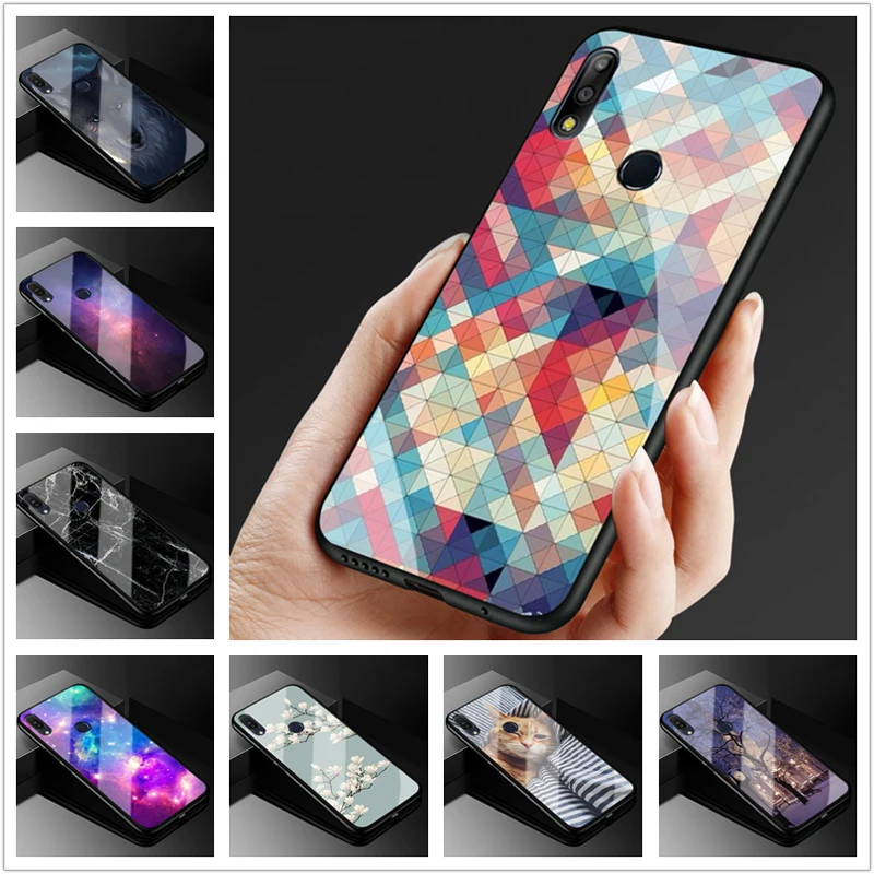 Чехол из закаленного стекла для ASUS Zenfone Max Pro M1 ZB601KL, жесткая задняя крышка из поликарбоната для ASUS Max Pro M1 ZB602KL X00TD, силиконовый бампер