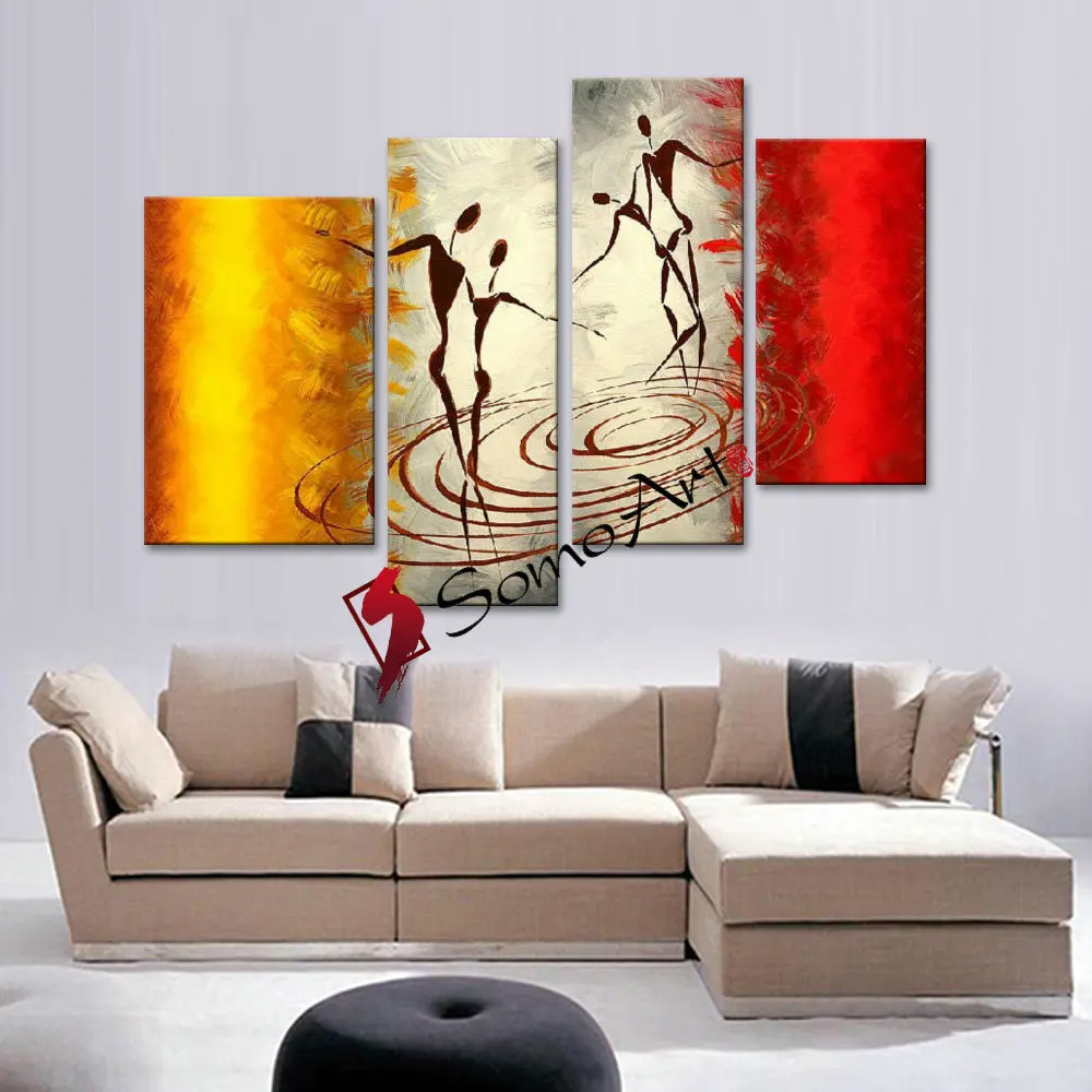 Бесплатная Доставка Ручная Роспись Искусства Картина Маслом на Холсте 4