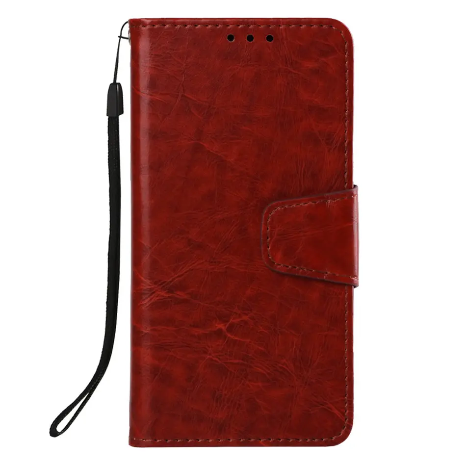 Brown Твердые Цвет чехол для samsung Galaxy A70 Note 9 8 S3 S4 S5 S6 S7 край S9 плюс A3 A5 j1 кожаный чехол из розового золота красный D03Z - Цвет: Brown