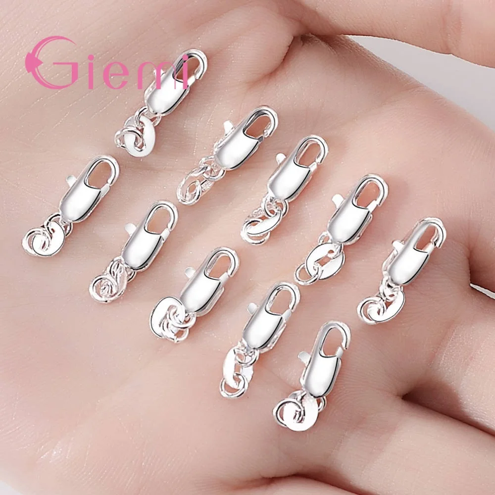 Застежки для браслетов и ожерелий из серебра 925 пробы 10 шт./лот|Ювелирная