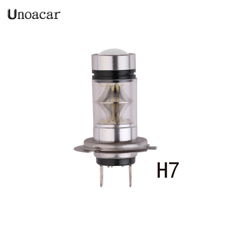 2 шт. H4 H7 H3 H1 H8 9005 9006 20 светодиодный 100W Противотуманные фары дневные лампа