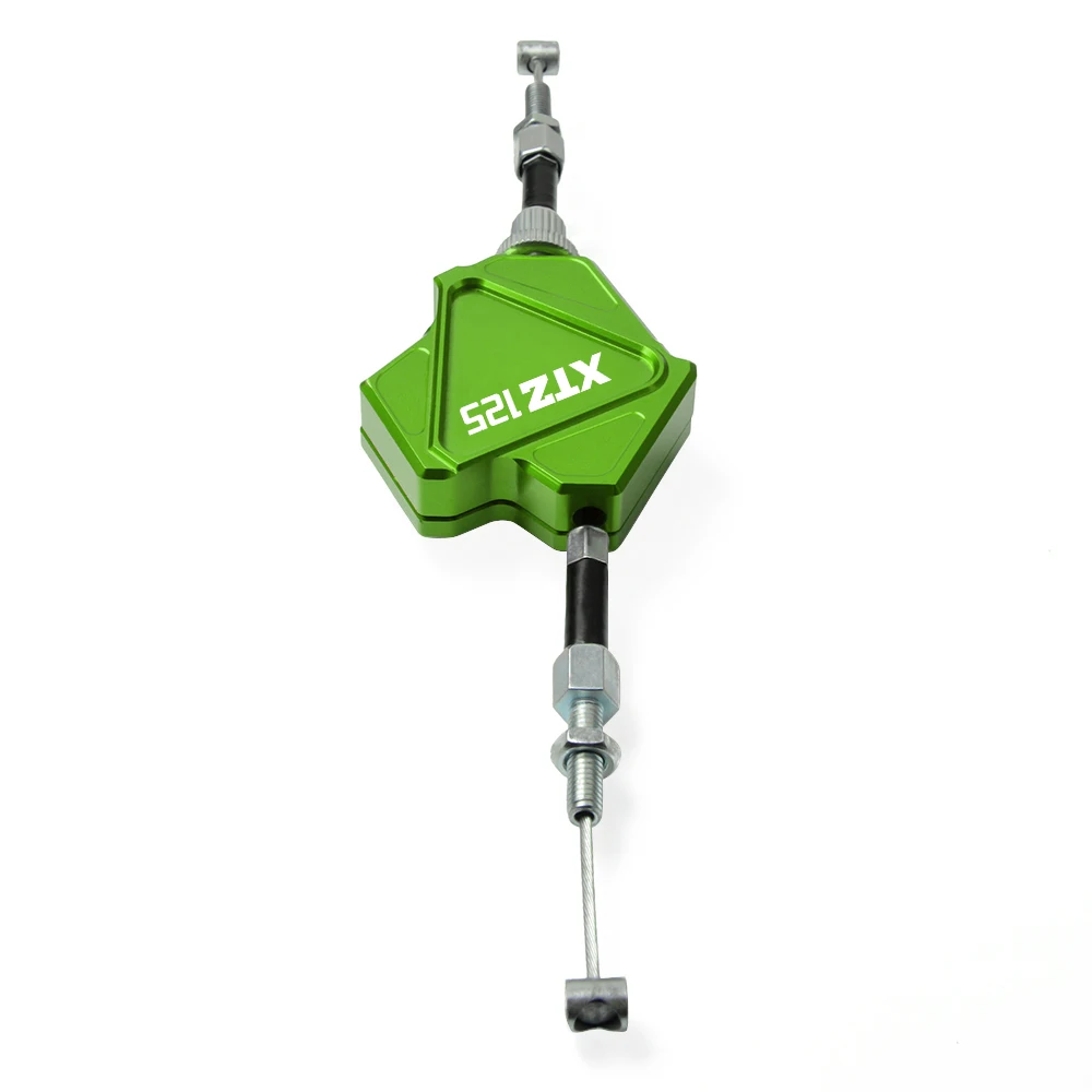 green Мотоцикл Алюминий трюк рычаг сцепления простая кабельная система для YAMAHA XTZ 125 125X XTZ125 2011 2012 2013 - Цвет: green