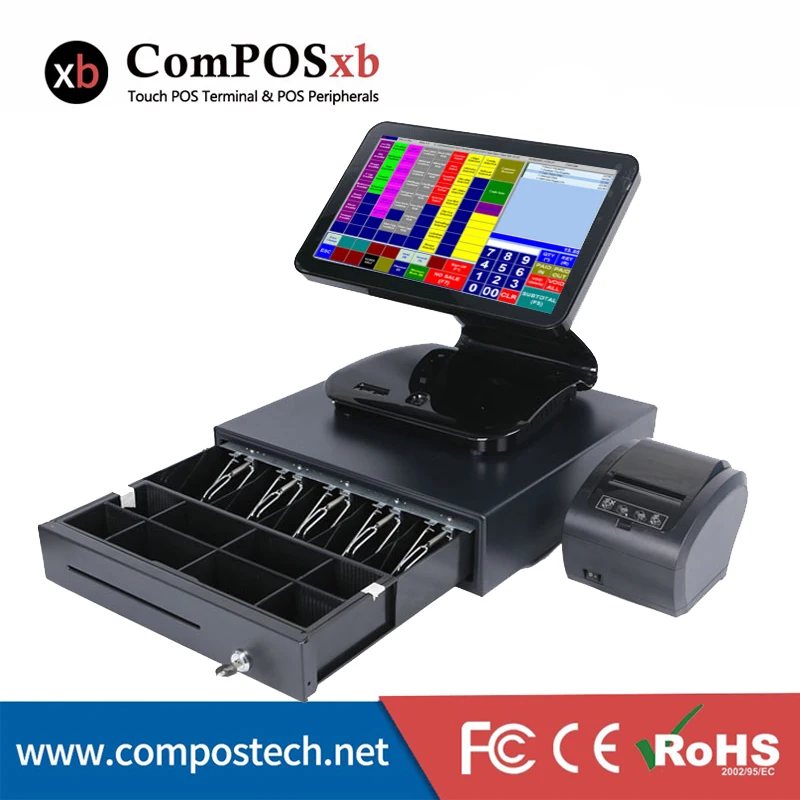 Новейший сенсорный экран pos система windows терминал для ресторана casier pc|Мониторы| |