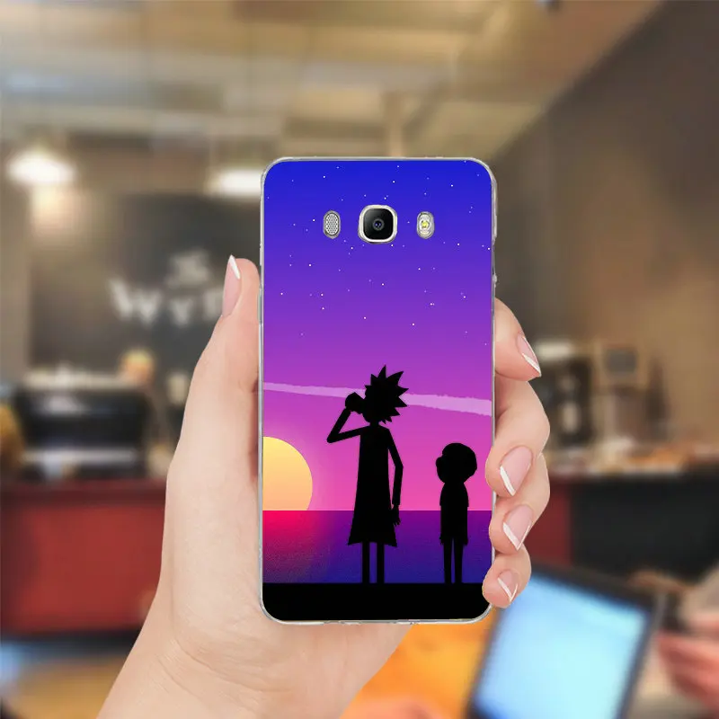 Рик и Морти смешные Мягкие TPU мобильного чехол для телефона Samsung Galaxy A3 A5 J1 J2 J3 J5 2015