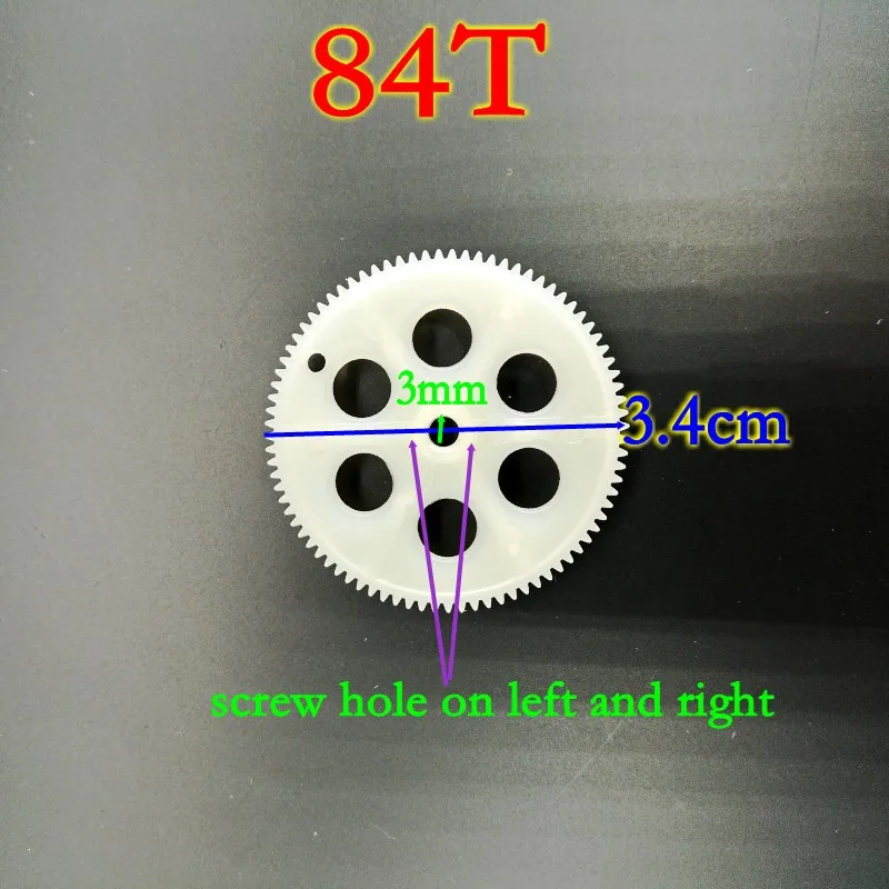 

F183 F181 H8C H12C U818A 64T 2CM Gears Main Big Gear R/C Radio Control Quadcopter Model Toys Drone Helicopter Spare Parts