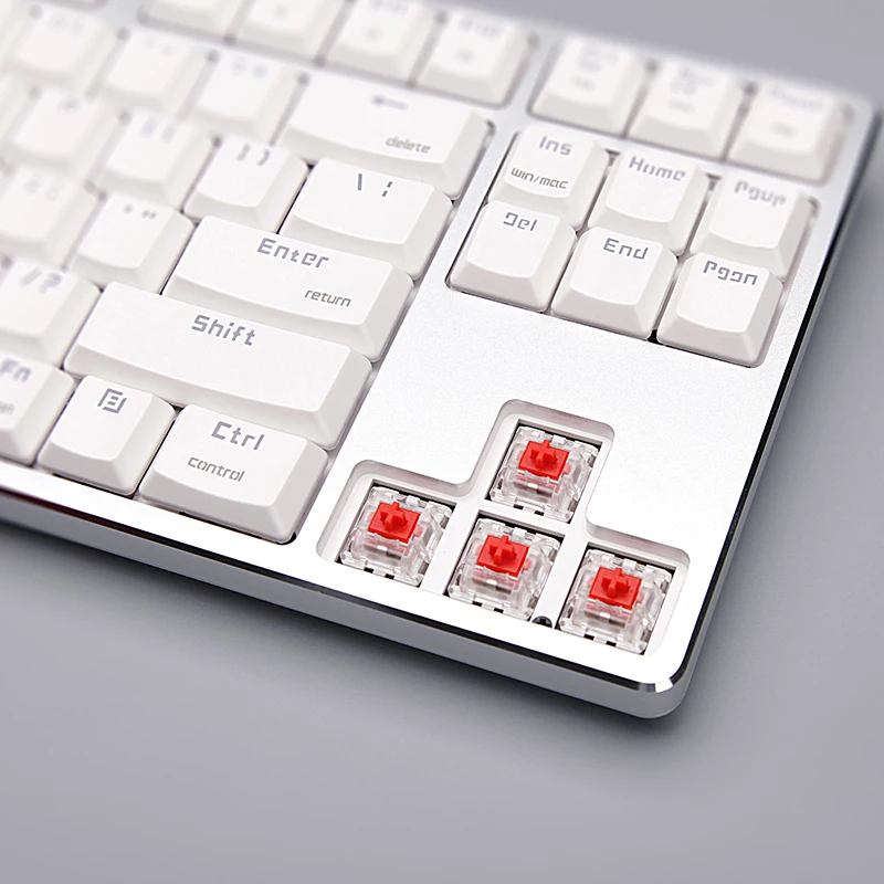 Механическая клавиатура с подсветкой RAPOO MT500 проводная USB 87 клавишами Игровая Windows