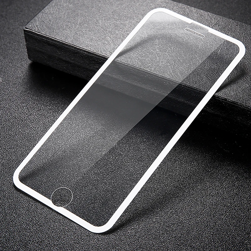 Baseus узкая боковая 3D Защитная пленка для экрана для iphone6 6s 7 0,23 мм шелковая мягкая ПЭТ пленка из закаленного стекла для iphone6 6s 7plus - Цвет: whait