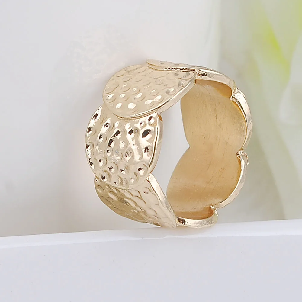 Золотые мужские/женские мужские кольца-знаки золотого цвета с желобом и цинковым