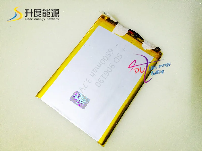 5 шт SD 3 7 v 6500mah квадратный литий-полимерный аккумулятор производитель 906190