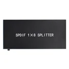 Новый стиль SPDIFTOSLINK Цифровой оптический аудио сплиттер 1x8 аудио усилитель с адаптером питания Бесплатная доставка