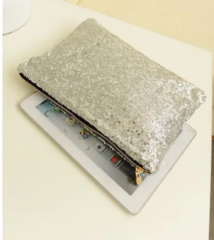 2pcs/lot woman Dazzling Sequins Handbag Party Evening Bag Wallet Purse Glitter Spangle Day Clutches 25*16*6cm | Багаж и сумки
