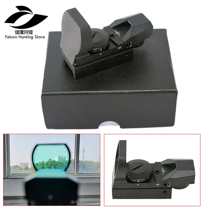 Тактическая Экипировка прицел с прицелом 20 мм Rail Airsoft Red Dot голографический рефлекс 4 Сетка Красный точка прицел для прицелов