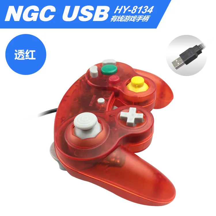 Для Gamecube контроллер USB проводной ручной джойстик для NAND для NGC GC контроллер для MAC компьютера ПК геймпад ns
