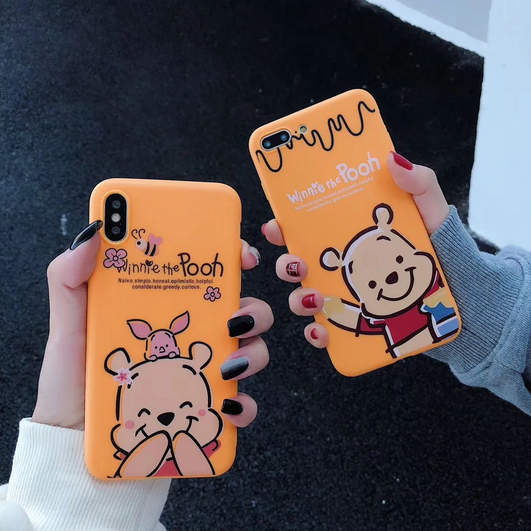 Мультфильм Улица Сезам Винни Пух Телефон чехол для iPhone 6 6s 7 8 Plus X Xs Max Xr Crayon Shinchan том