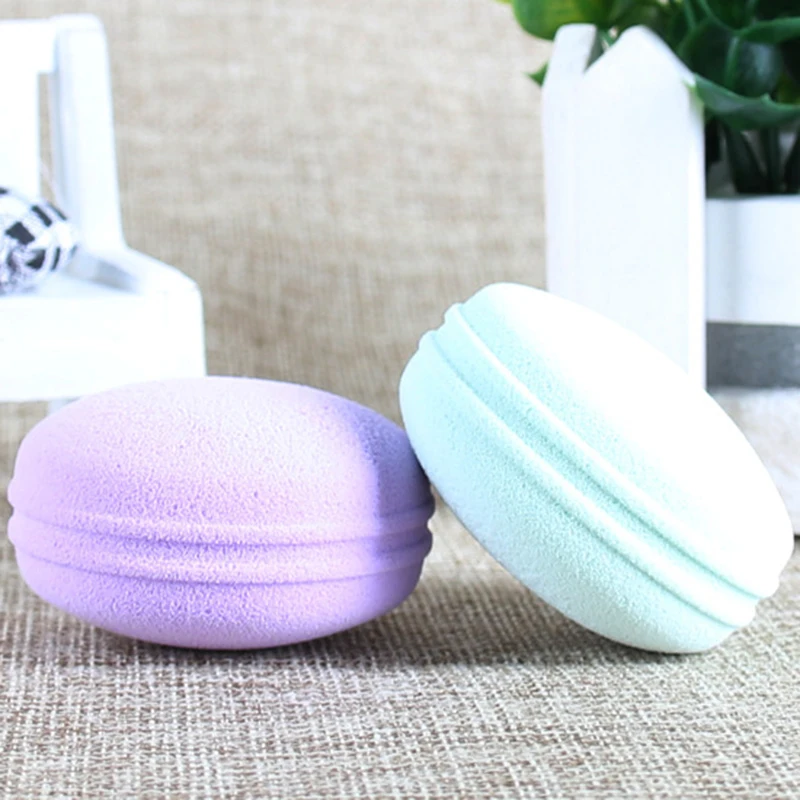 6 шт. Macaron макияж спонж-пуховка для лица BB крем Косметическая пуховка гладкая основа пуховка для макияжа Красота Инструменты с коробкой