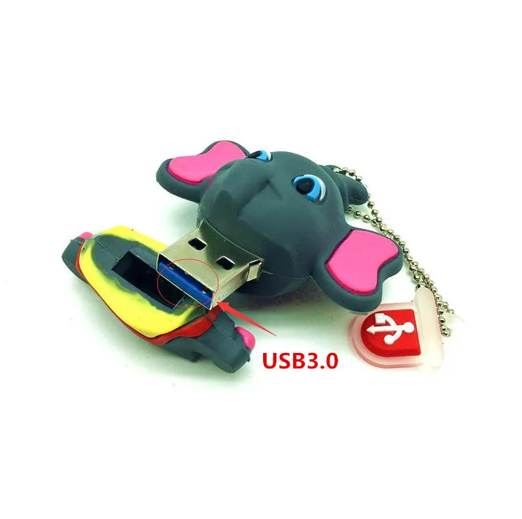 Высокоскоростной флеш-накопитель usb 3 0-накопитель с изображением слона 4 ГБ 8 16 32 |
