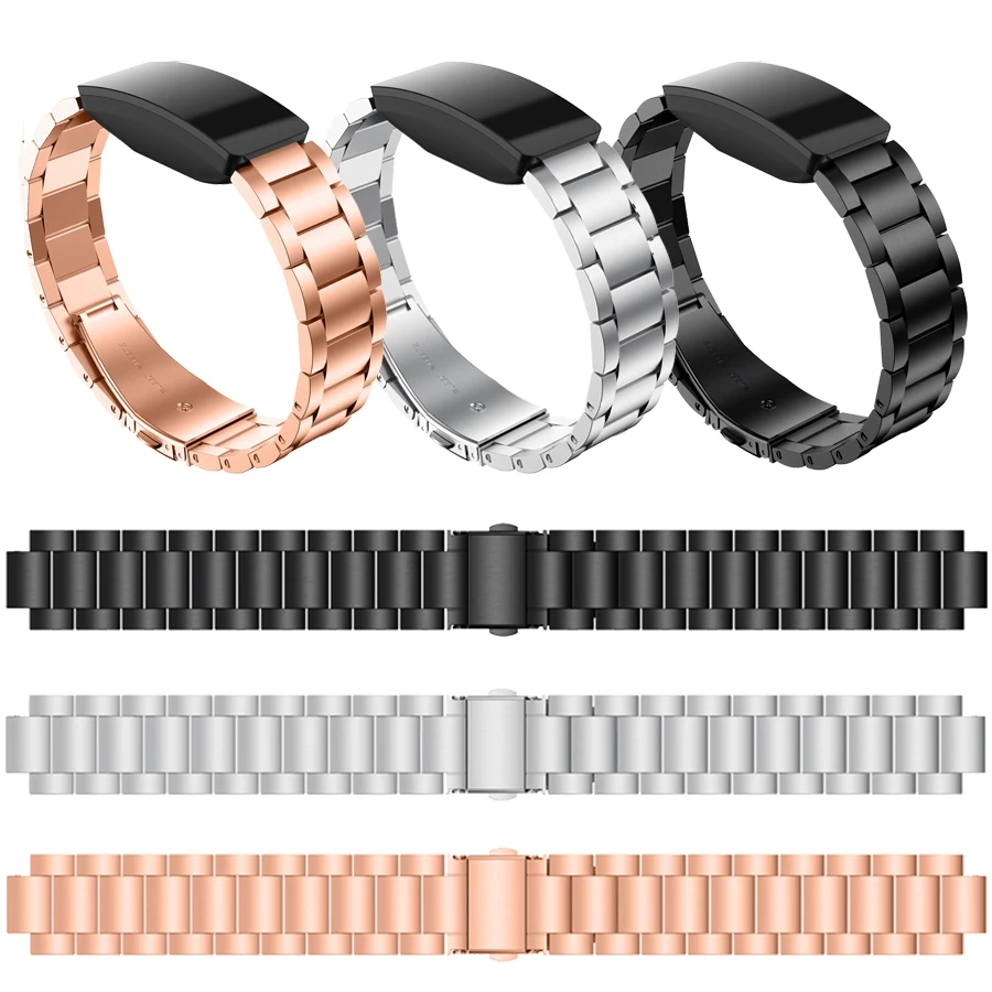 For Fitbit Inspire hr Band Stainless Steel Strap Bracelet Metal Wristband for Accessories | Электроника