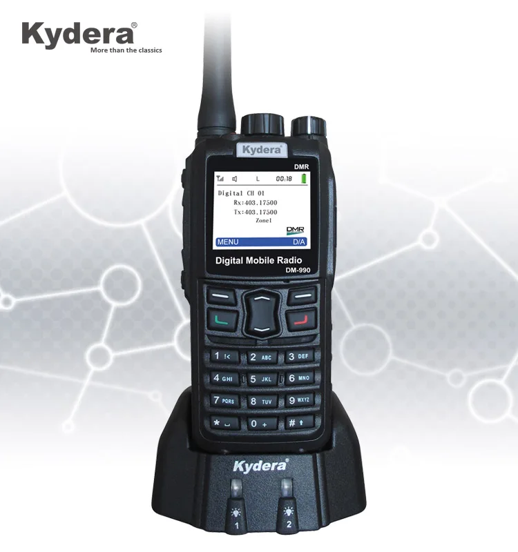 Professional DMR портативный Радиоприемник цифровая рация DM 990 880 с ПК кабель|Рации| |