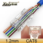 Коннектор xintylink rj45 cat6, штекер кабеля ethernet cat5e rg45 сетевой utp RG RJ 45 cat 6, неэкранированный модульный keystone cat5 jack