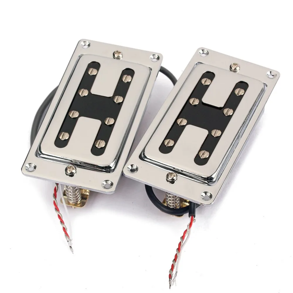 Silver Humbucker Pickup Adjustable Pole Piece w/ Screw for LP Guitar Parts | Спорт и развлечения