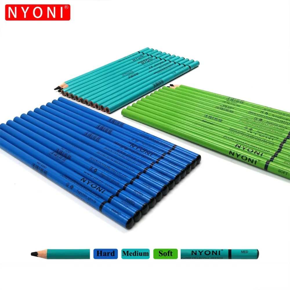 Marco Raffine Профессиональный угля эскиза карандаши для художника рисования набор