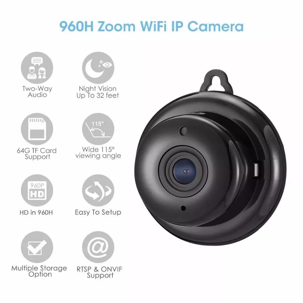 HD Wi Fi видеоняня IP Камера сетевая камера системы скрытого наблюдения с Wifi рыбий