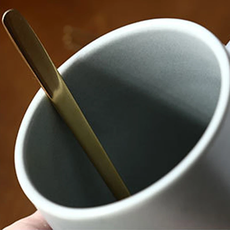 

JOUDOO Solid Creative Pottery Coffee Mug Europe Glaze High Quality Round Cup Brief Home Office Milk Tea Water Drinkware 35