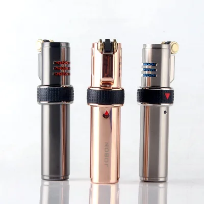 Jobon metal slim 3 Jet turbo газовая зажигалка, функция блокировки ветрозащитная Зажигалка 89*19*19 мм