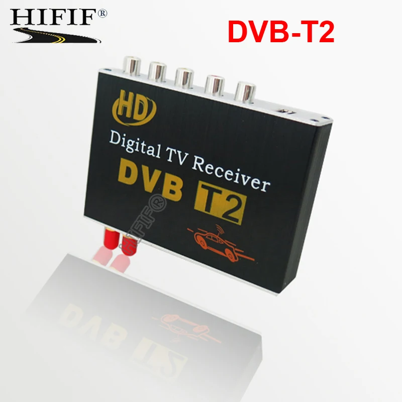 Автомобильный цифровой ТВ тюнер DVB T2 двойной чип Freeview приемник мобильный бокс MPEG4