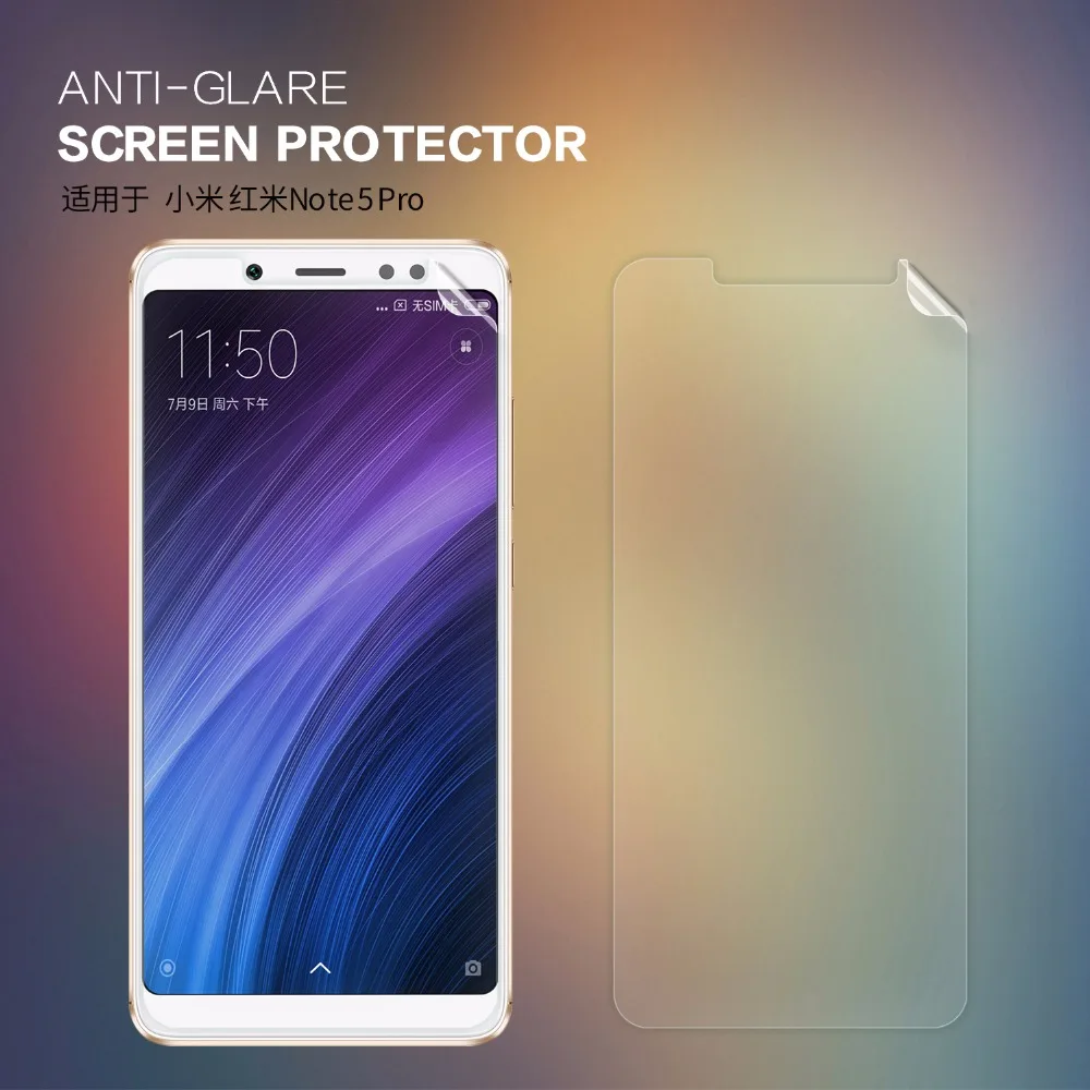 2 шт./лот Xiaomi redmi note 5 pro prime защита для экрана NILLKIN Антибликовая матовая защитная