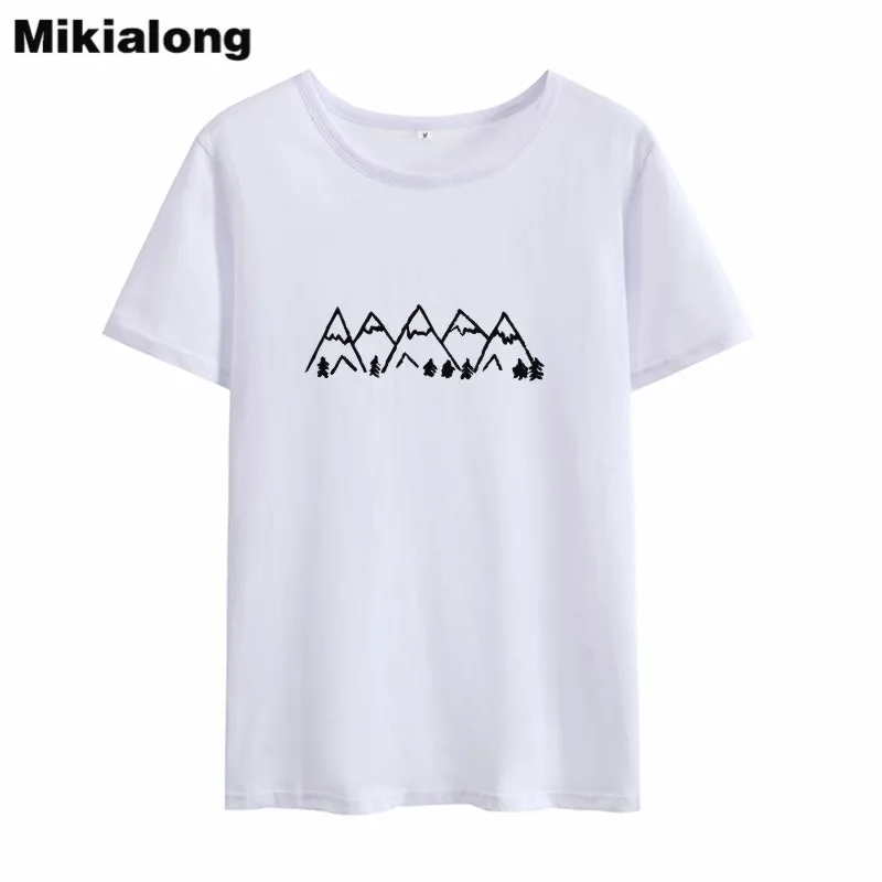 

Mikialong 2018 Harajuku T-shirt Women Kawaii Summer Graphic Tee Shirt Women Cotton T Shirt Casual Black White Pink Top Femme