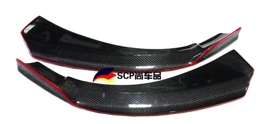 Передние разветвители для губ из углеродного волокна бамперы щитки чашек